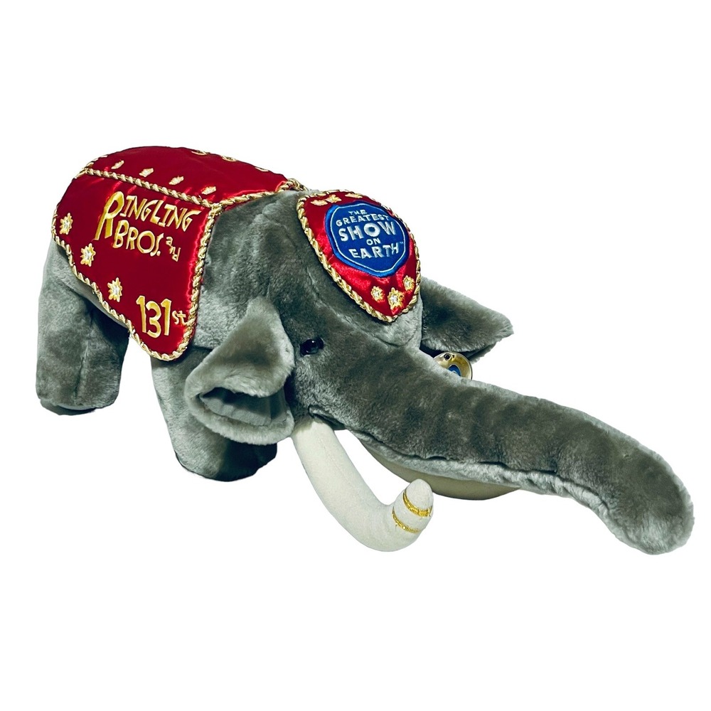 Ringling Brothers Barnum & Bailey 131st Plush "BO" The Circus Elephant 22" Large